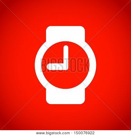 wristwatch icon  stock vector illustration flat design