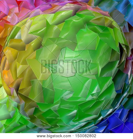 Abstract coloring background of the pastels gradient with visual lighting, mosaic,spherize and plastic wrap effects.Good for your project design