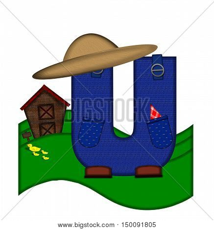 Alphabet Down On The Farm U