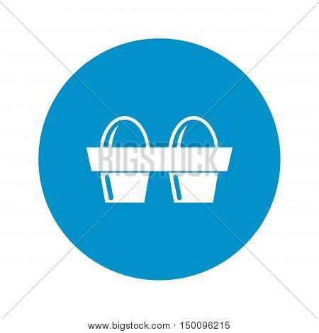 eggs icon on white background for web