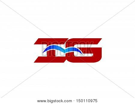 iG company logo. iG company logo design vector template
