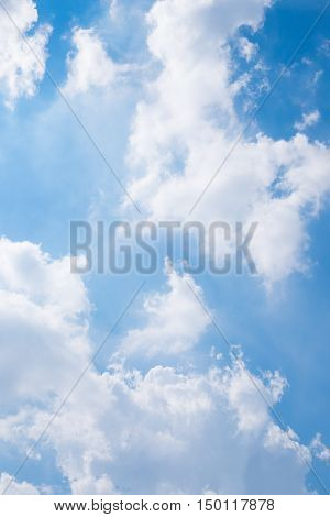 blue Sky clouds in the big sky