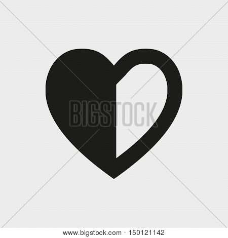heart icon stock vector illustration flat design