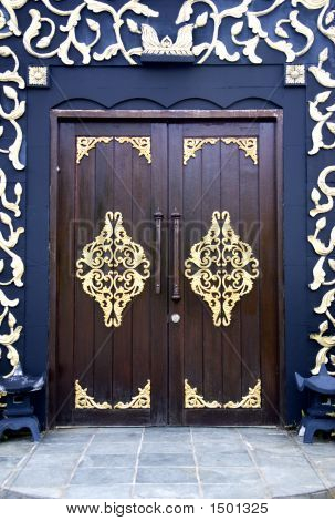 Traditionel Malaysisk hus døre