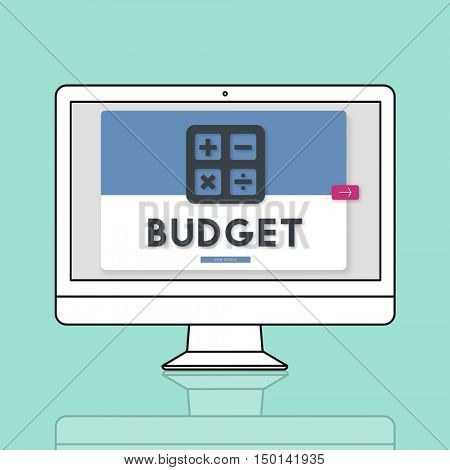Budget Accounting Calculating Finance Concept
