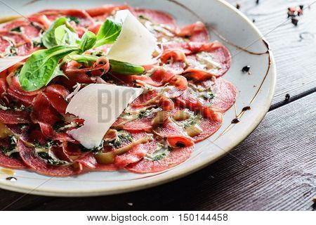 meat carpaccio