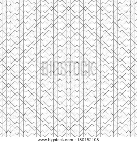 Vector seamless pattern. Abstract linear textured background. Modern geometric texture with intersecting zigzag and vertical thin lines. Regularly repeating geometrical grid. Linear mosaic