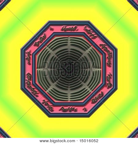 Mandala östlichen Entwurf abstrakter geometrischer Muster Clipart entwerfen