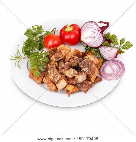 Fried Pork Greaves