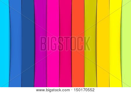 wave line abstract colorful background 3d illustration