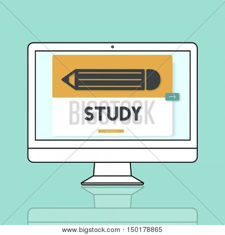 Pencil Education Study Academics Learning Graphic Concept
