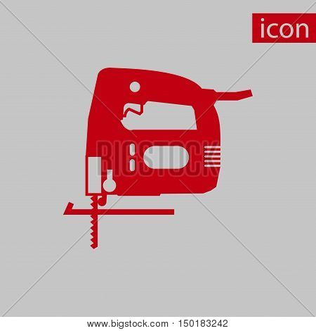 fretsaw icon stock vector illustration flat design
