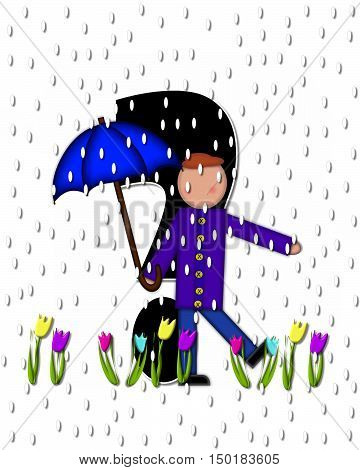 Alphabet Children April Showers Question
