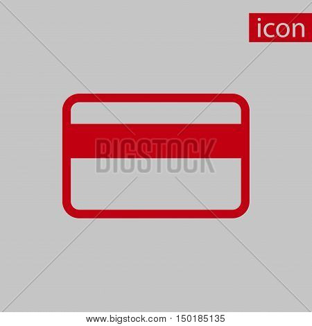 card credit  icon stock vector illustration flat design