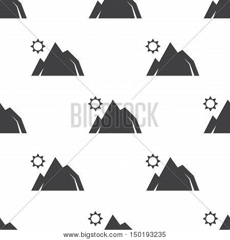 mountain icon on white background for web