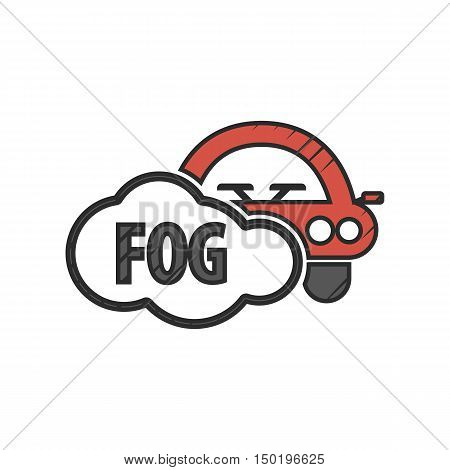 smoke icon on white background for web