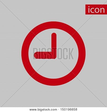 clock icon stock vector illustration flat design