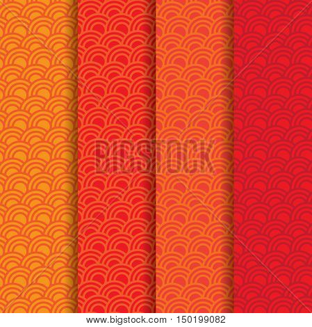 Traditional Chinese pattern and background pack set