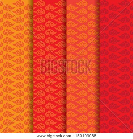 Traditional Chinese pattern and background pack set