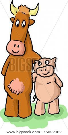 เพื่อนสัตว์การ์ตูนคู่คี่คู่ปกติของเพื่อน