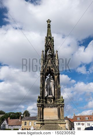 Memorial to William Second Baron Feversham at Helmsley Yorkshire UK