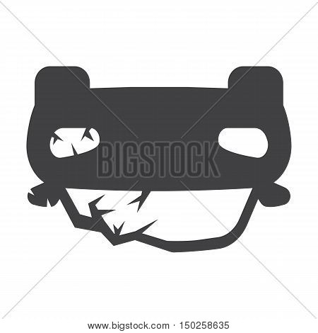car crash black simple icons set for web design