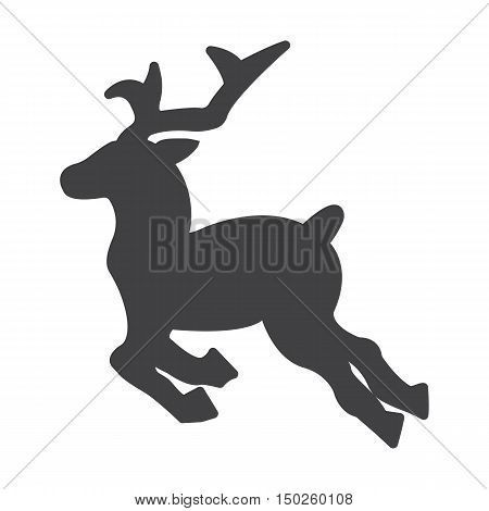 deer black simple icons set for web design
