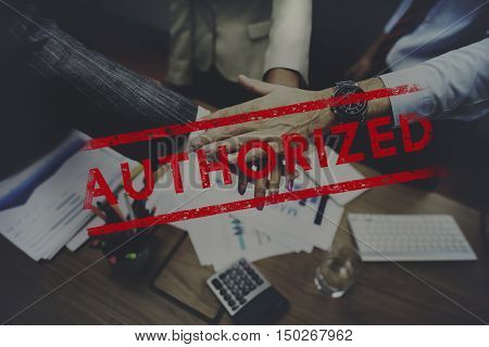 Authorized Allowance Permission Permit Approve Concept
