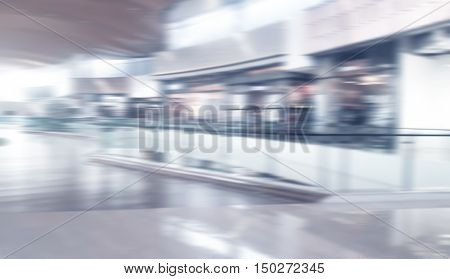 white blurred of department store background. Defocused blur background.