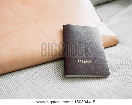 Preparing document and passport to work aboard.