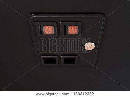 Arcade Machine Coin Slot Panel