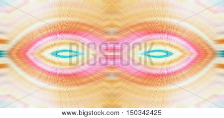Mysterious and abstract eyes artwork illustration with colors