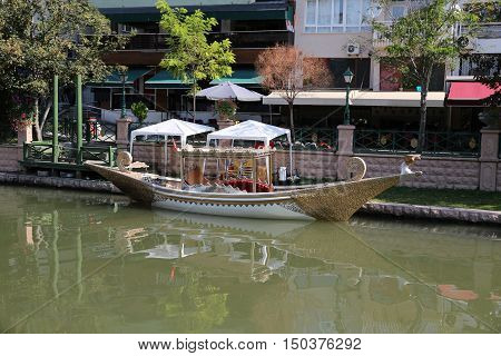 Gondola over Porsuk River in Eskisehir City Turkey