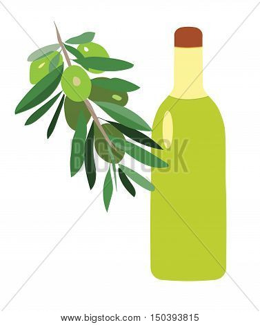 Branch  olive oil olive olives fruits Vector illustration it is maybe used for any professional project