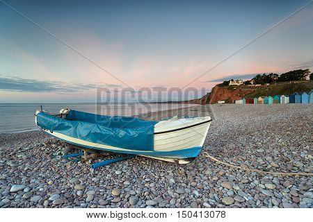 Boat On The Beach At Budleigh Salterton