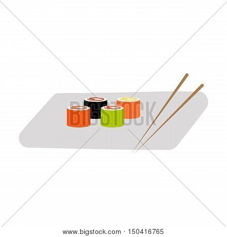 Suchi flat icon. Illustration for web and mobile.