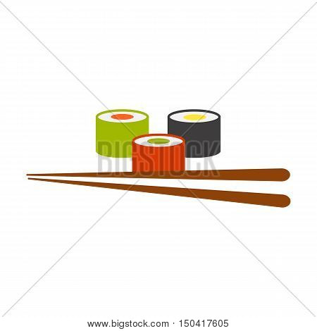 Suchi flat icon. Illustration for web and mobile.