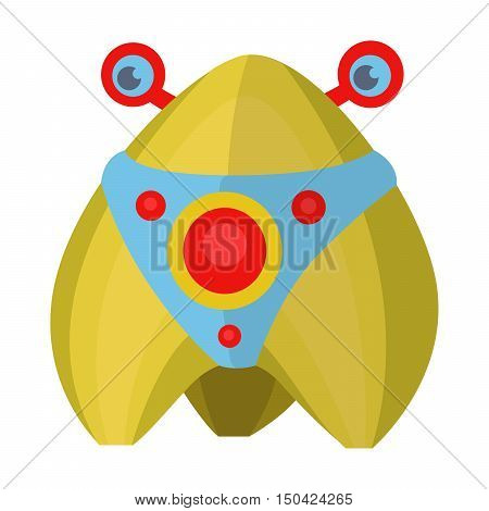 Fantasy monster color cute character funny design element. Humour emoticon fantasy monster unique expression sticker isolated. Alien sticker vector fantasy monster paint crazy animal