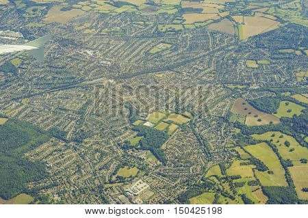 Aerial View Of United Kingdom