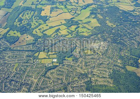 Aerial View Of United Kingdom