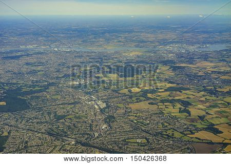 Aerial View Of United Kingdom
