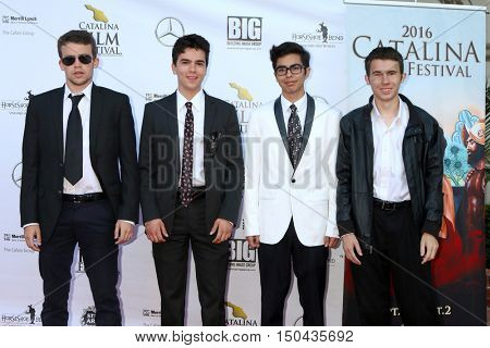 LOS ANGELES - OCT 1:  Brendan Mokler, Cameron Penn, Ricardo Crespo, John Collison at the Catalina Film Festival - Saturday at the Casino on October 1, 2016 in Avalon, Catalina Island, CA