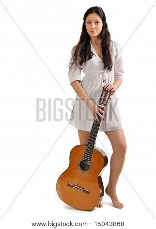 Unge smukke Brunette pige