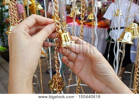 Bell brass for exorcise, knocking them for prayer.