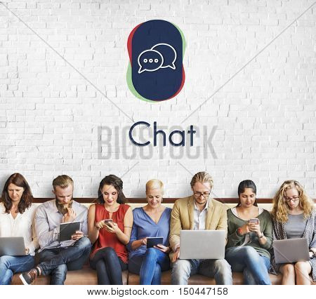 Chat Bubble Speech Cloud Message Graphic Concept