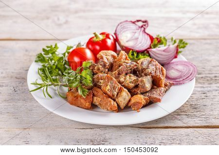 Fried Pork Greaves
