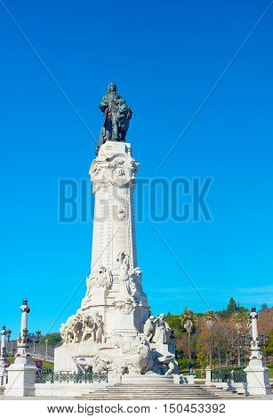 Marques Do Pombal Statue. Lisbon