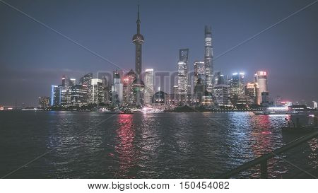view over city of shanghai-the bond in japan