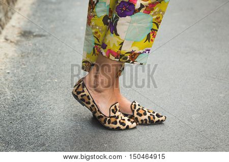 Detail Of Shoes During Milan Fashion Week