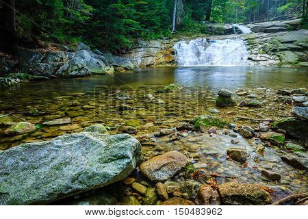 Mumlava river in the Karkonosze National Park Harrachov.